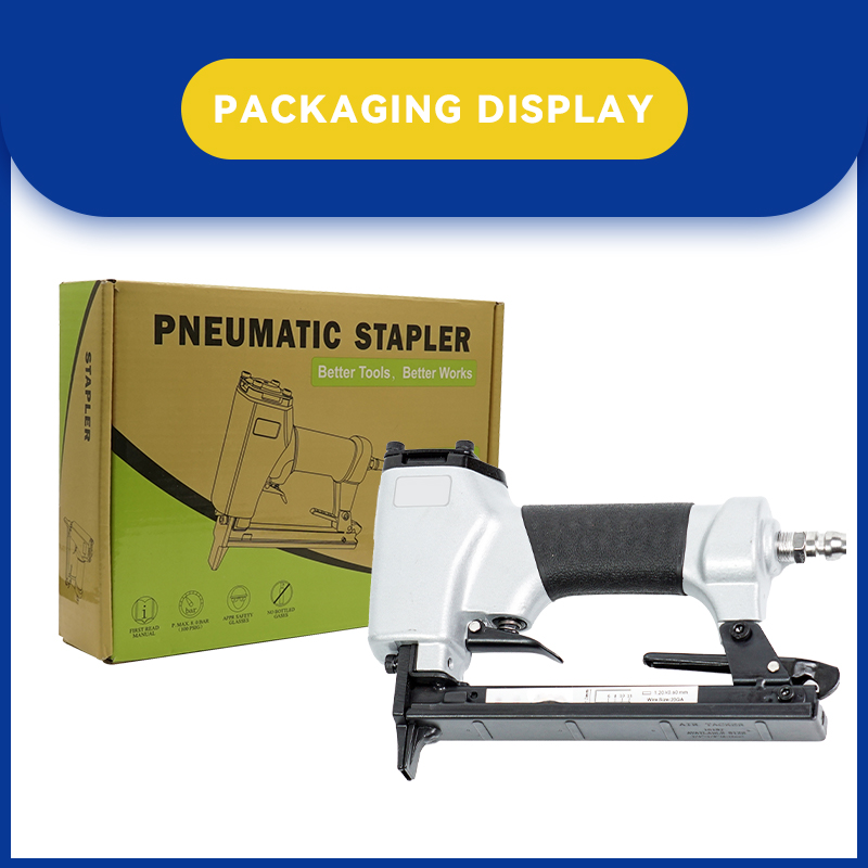 Rhinails 8016 Pneumatic Staple Gun Steel Magazine 21GA 6-16mm