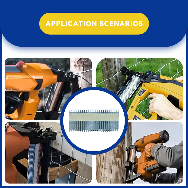 Rhinails Smooth Shank Galvanized Fence Staples 28-40mm