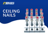 Rhinails Integrated Ceiling Nails - 32mm with M6/M8/M10 Threaded Holes