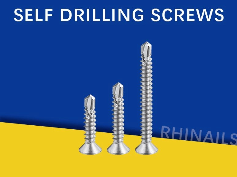 Rhinails Bugle Head Self-Tapping Screws Collection | 1022A 65# Steel | 13-50mm for Drywall & Framing
