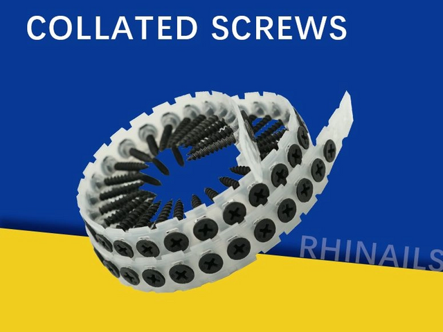 Rhinails Pro-Grade Collated Screws Collection | 1022A Steel | 25-50mm for High-Speed Installation