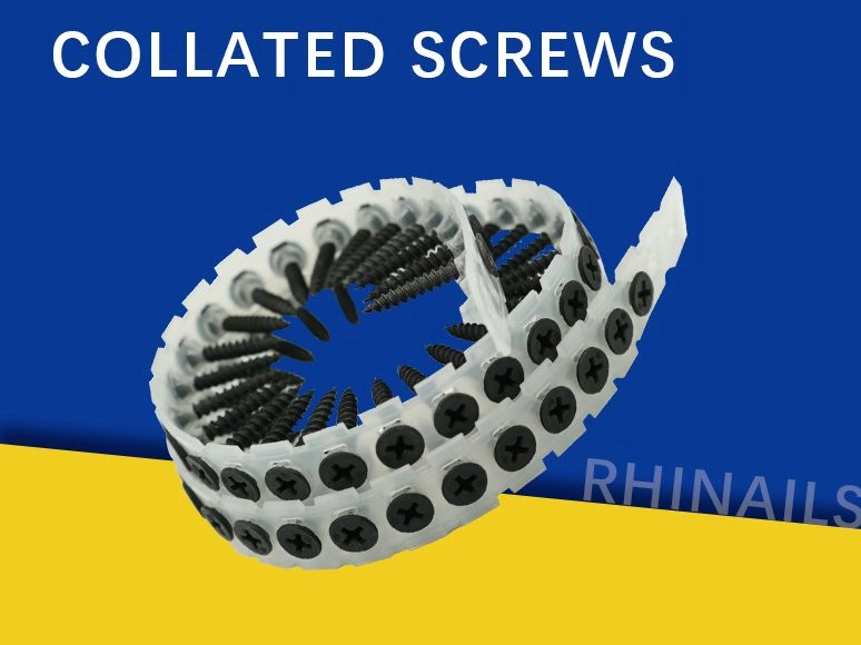 Rhinails Pro-Grade Collated Screws Collection | 1022A Steel | 25-50mm for High-Speed Installation