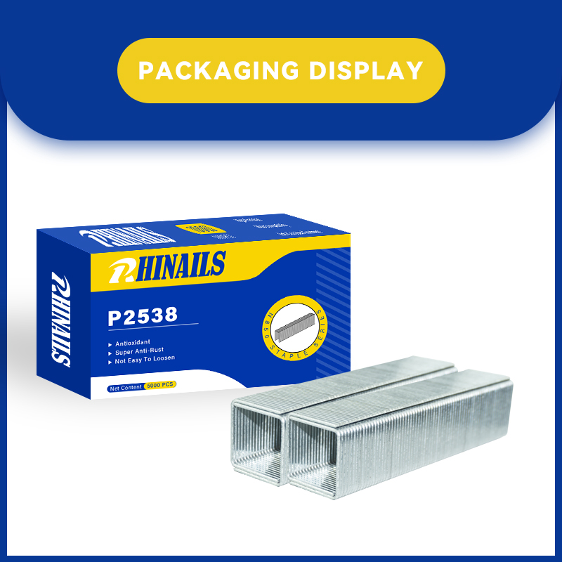 Rhinails P-Series 16-Gauge Pneumatic Crown Staples (19-50mm Multi-Size Pack)