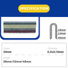 Rhinails Threaded Fence Staples - 28mm to 40mm Lengths for Secure Wire Fencing