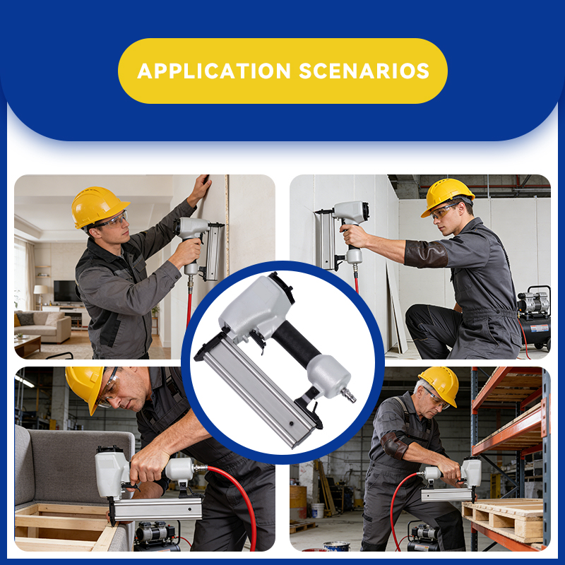 Rhinails T Series Pneumatic Finish Nailer for Hardwood, Sofa Frames & Baseboards