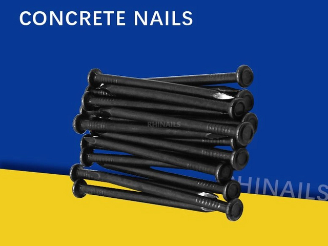 Rhinails Concrete Nails Collection - Hardened Steel Masonry Fasteners for Brick and Concrete