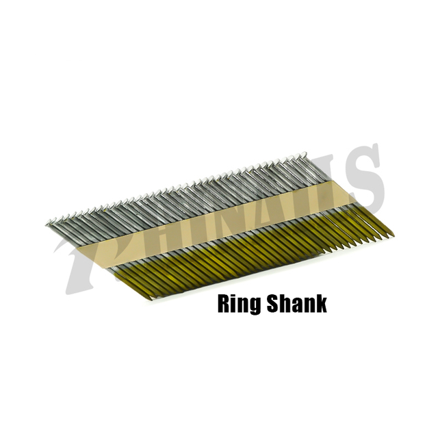 Rhinails 2.87×60 Ring Shank Paper Collated Nails for framing