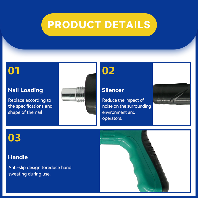 Rhinails Manual Fire Nail Gun for Concrete and Ceilings