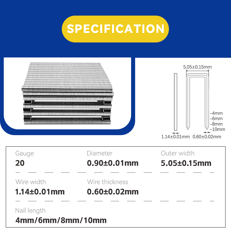 4J Universal Zinc Coated Staples - Full Size Range (2/5