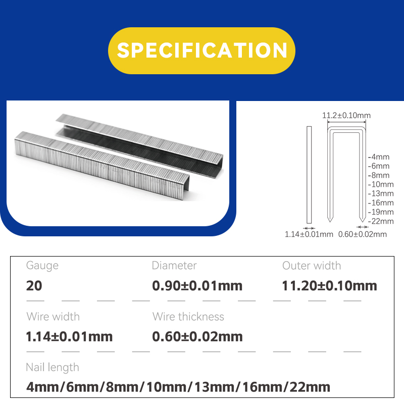 Rhinails 10J Multi-Application Collated Staples