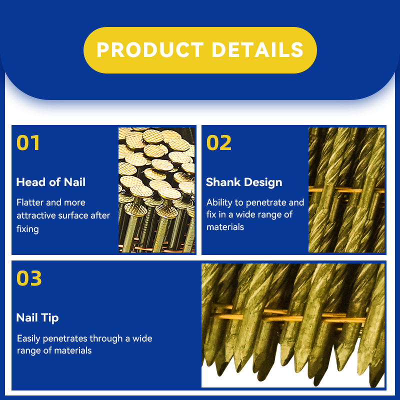 Rhinails Wholesale Spiral Shank Coil Nails Collection - Structural & Roofing Grade