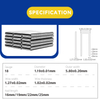 Rhinails 90 K Series 18-Gauge Fine Finish Staples (16-40mm Multi-Size Pack)