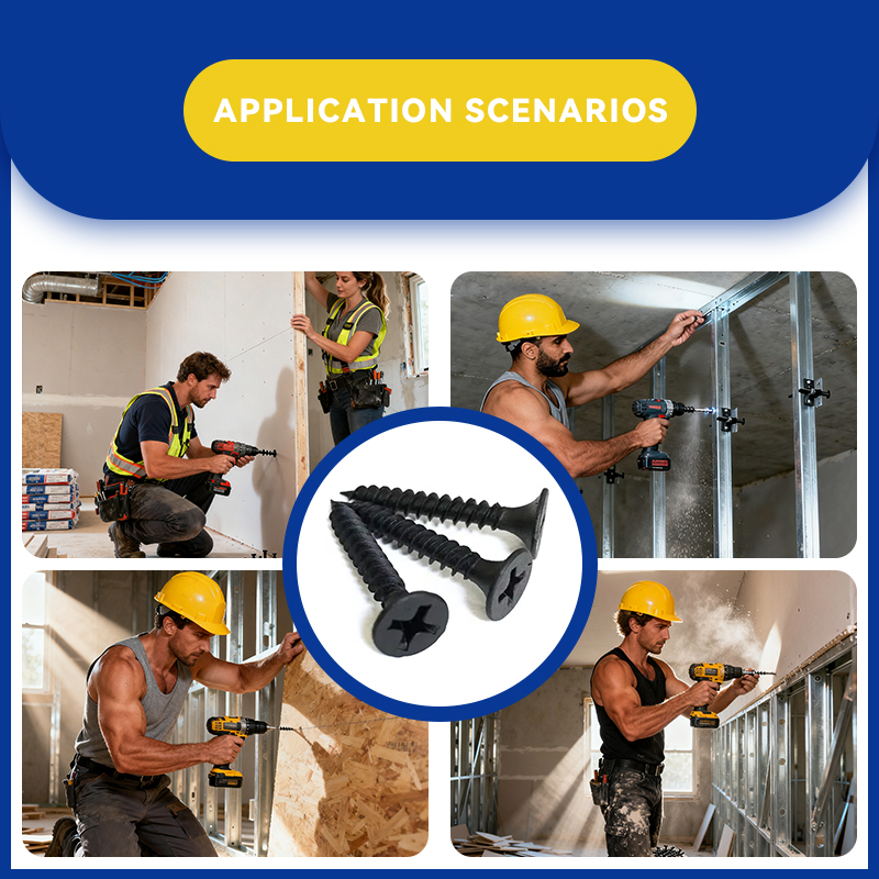 Rhinails Premium Drywall Screws Collection - 1022A Carbon Steel, Sizes 16-50mm for Fast Installation