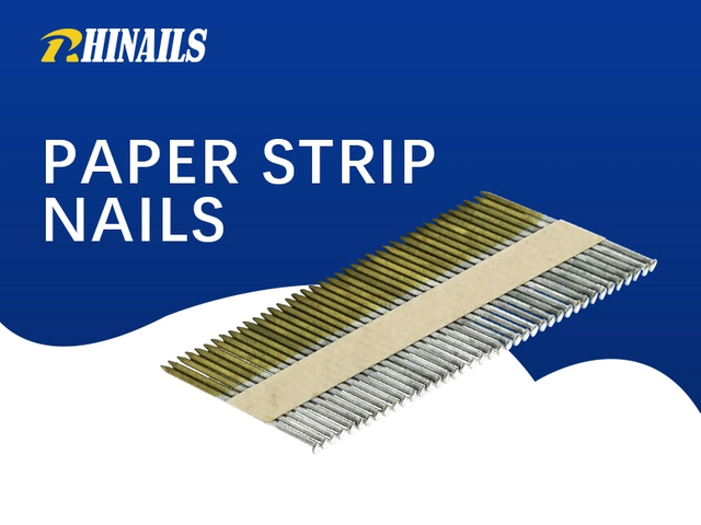 Rhinaills Paper Strip Nails - 50mm, 60mm, 83mm for Framing and Construction