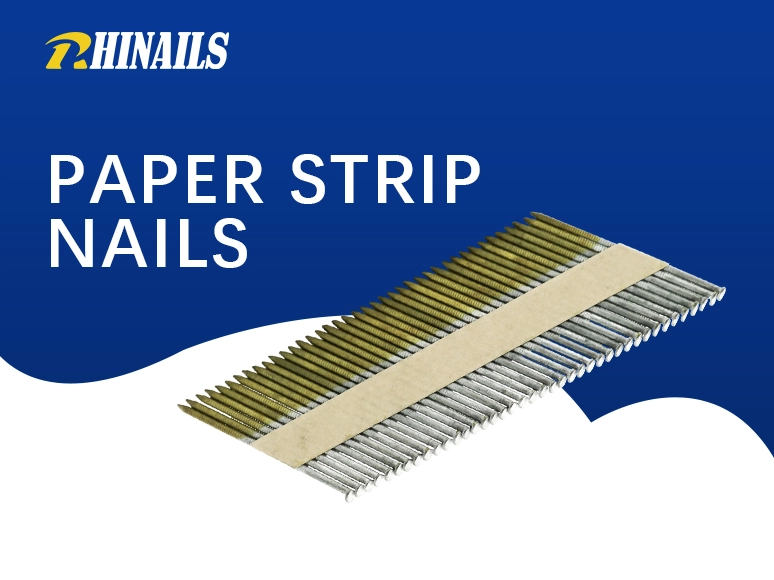 Rhinaills Paper Strip Nails - 50mm, 60mm, 83mm for Framing and Construction
