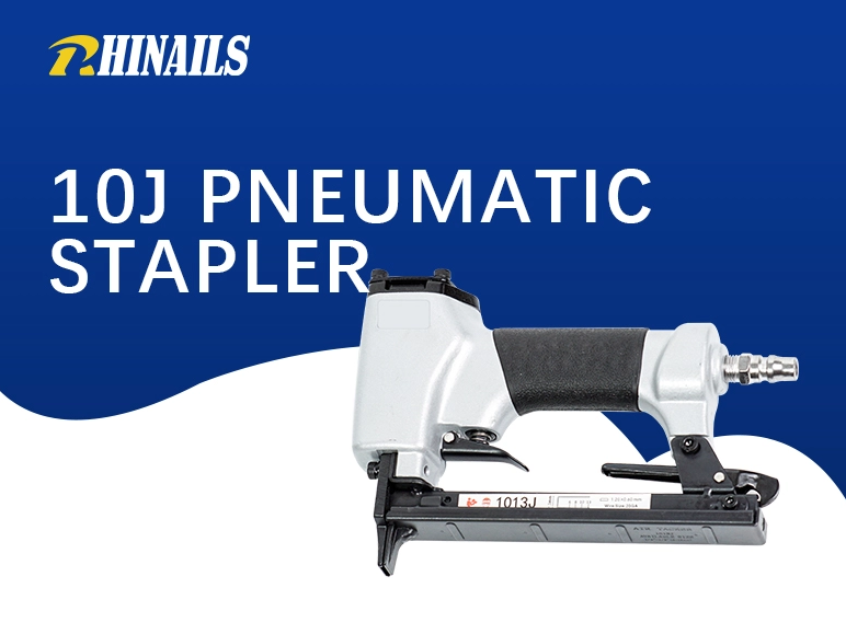 Rhinails 10J Series Heavy-Duty Furniture Pneumatic Stapler