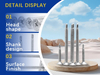 Rhinails Bugle Head Self-Tapping Screws Collection | 1022A 65# Steel | 13-50mm for Drywall & Framing