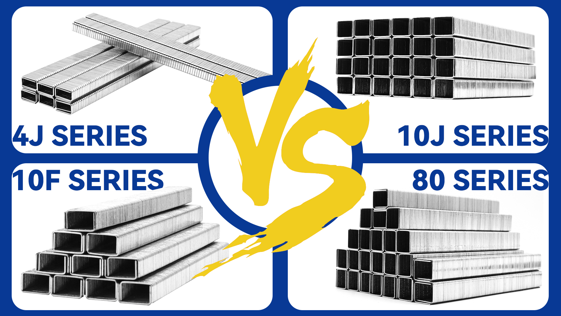 GB U-Nail Series 10J 4J 10F 80 Comparison Diagram Rhinails Fasteners