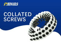 Rhinails Pro-Grade Collated Screws Collection | 1022A Steel | 25-50mm for High-Speed Installation