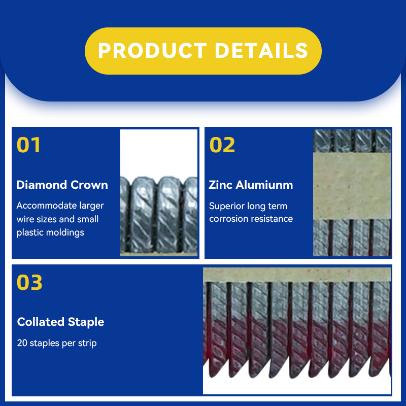 Rhinails Threaded Fence Staples - 28mm to 40mm Lengths for Secure Wire Fencing