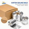 Galvanized 1.45mm Wire Diameter Industrial Carton Closing Staples Nails for Corrugated Box Sealing Packaging Line