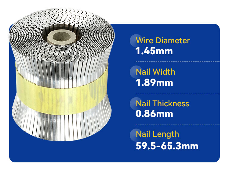 Galvanized 1.45mm Wire Diameter Industrial Carton Closing Staples Nails for Corrugated Box Sealing Packaging Line